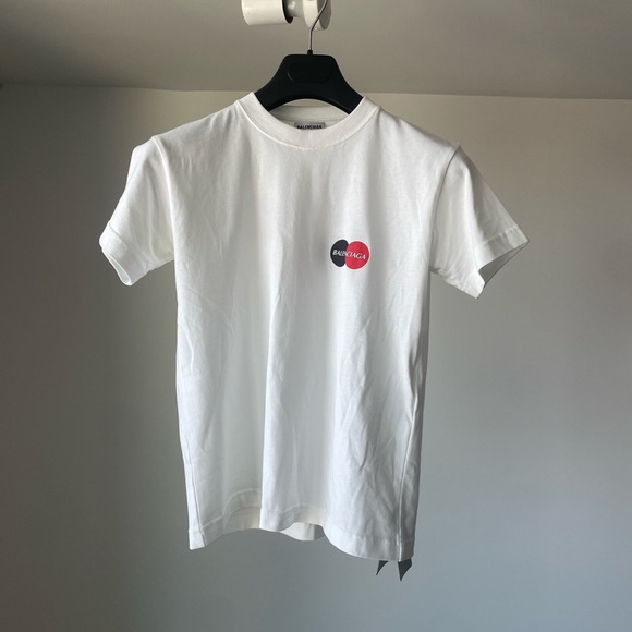 Balenciaga Mastercard Logo T-Shirt - Picture 1 of 10